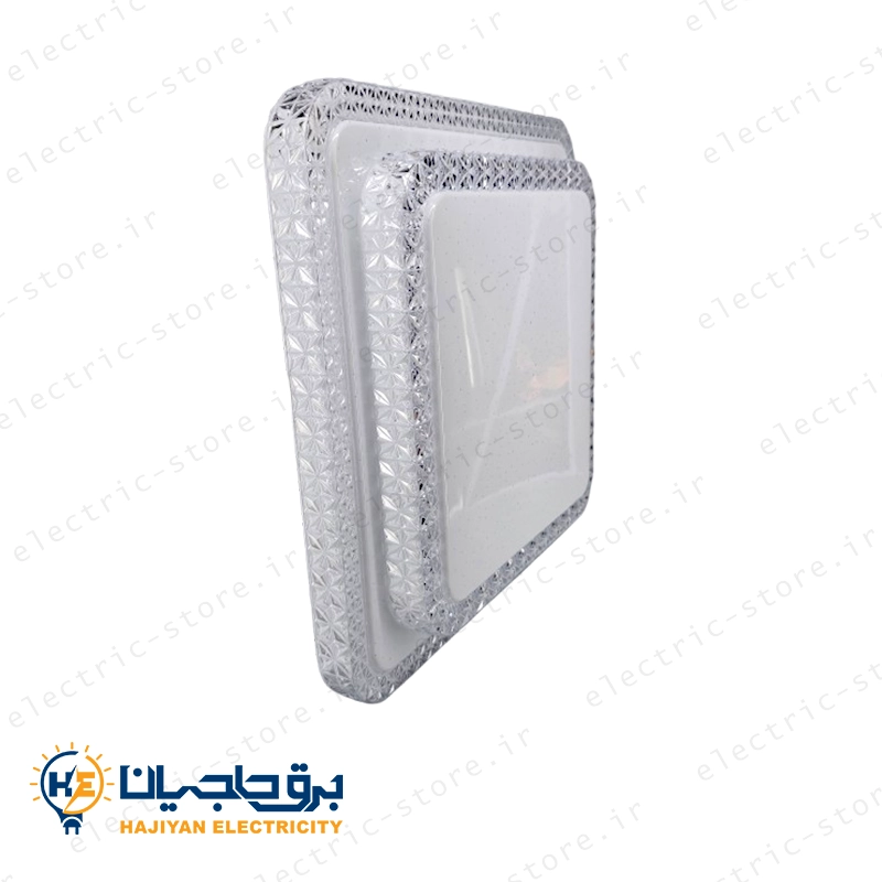 چراغ سقفی دو طبقه مربع