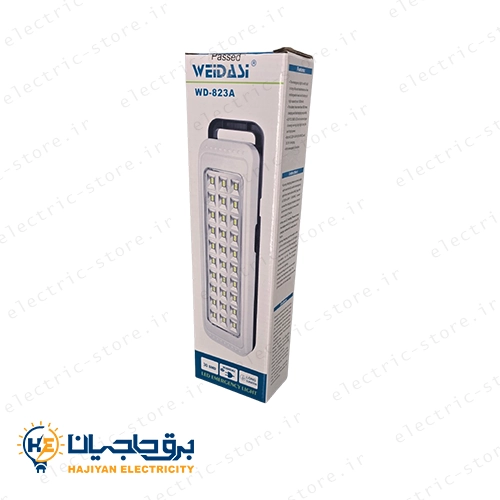 روی جعبه چراغ اضطراری ویداسی مدل WD 823A