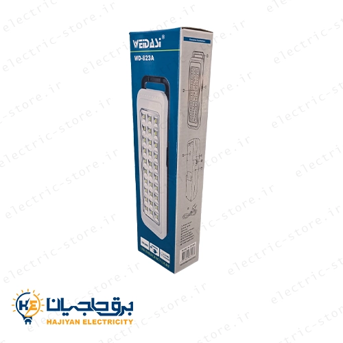 پشت جعبه چراغ اضطراری ویداسی مدل WD 823A