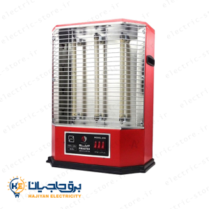 بخاری برقی4شعله فن دارپیراسته مدل آوا