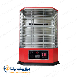 بخاری برقی4شعله فن دارپیراسته مدل آوا